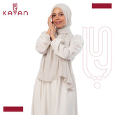 Chiffon Plain Scarf - Pearl